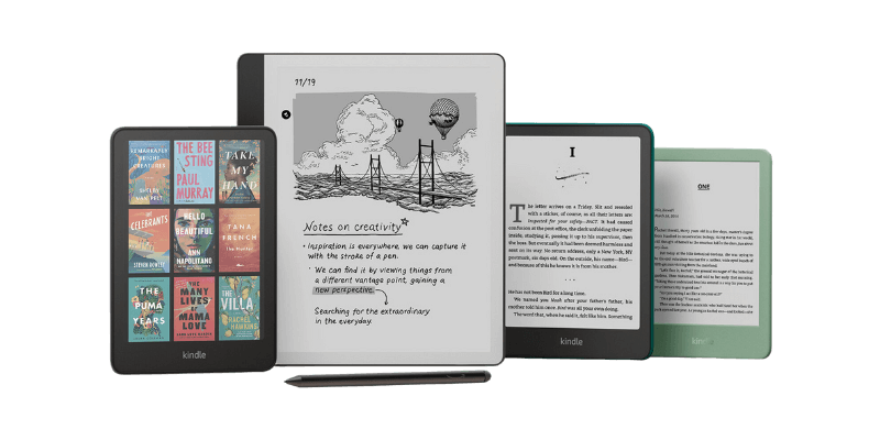 Vários modelos de Kindle, o melhor e-reader